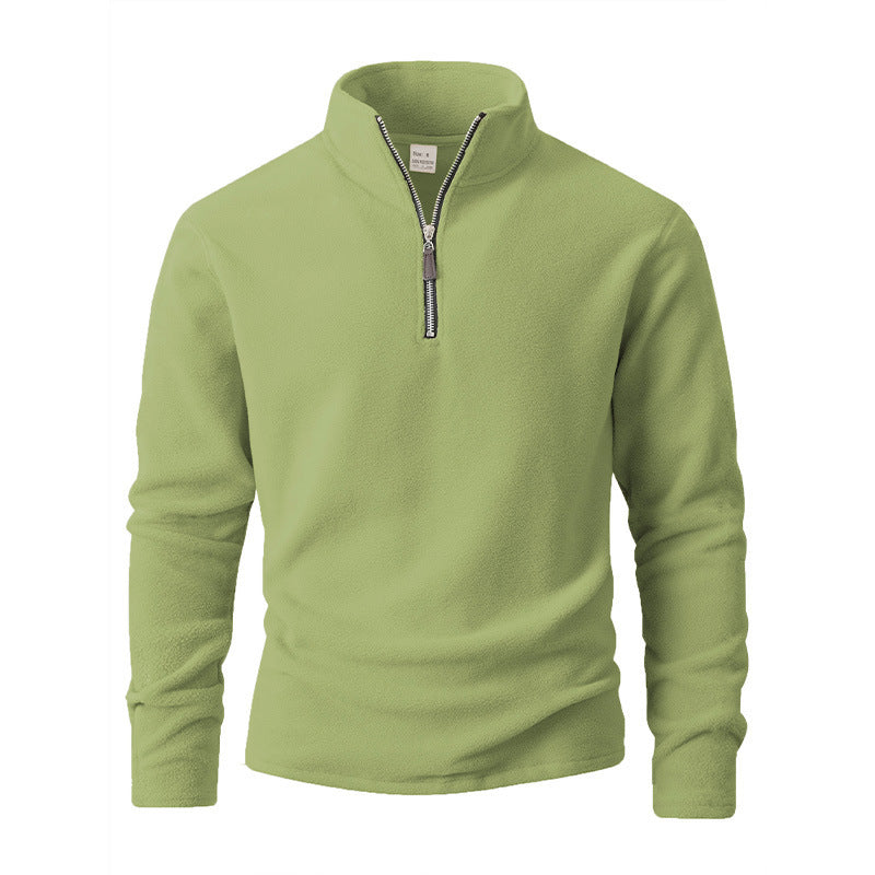 Herren Fleece Pullover mit Stehkragen Echoarchiv