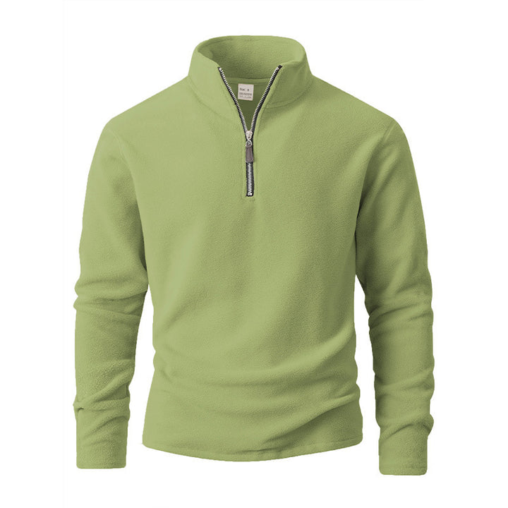 Herren Fleece Pullover mit Stehkragen Echoarchiv