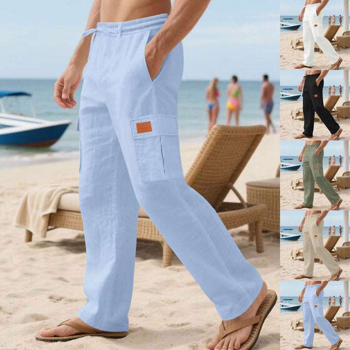 Herren Cargo-Hose mit elastischem Bund und seitlichen Taschen Echoarchiv