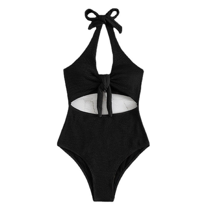 Damen Einteiler Badeanzug mit modernes Wickeldetail und figurbetontem Schnitt Echo Archiv