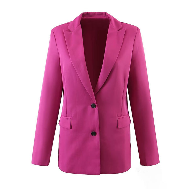 Damen Longline-Oversize-Blazer mit Schalkragen und Pattentaschen Echo Archiv