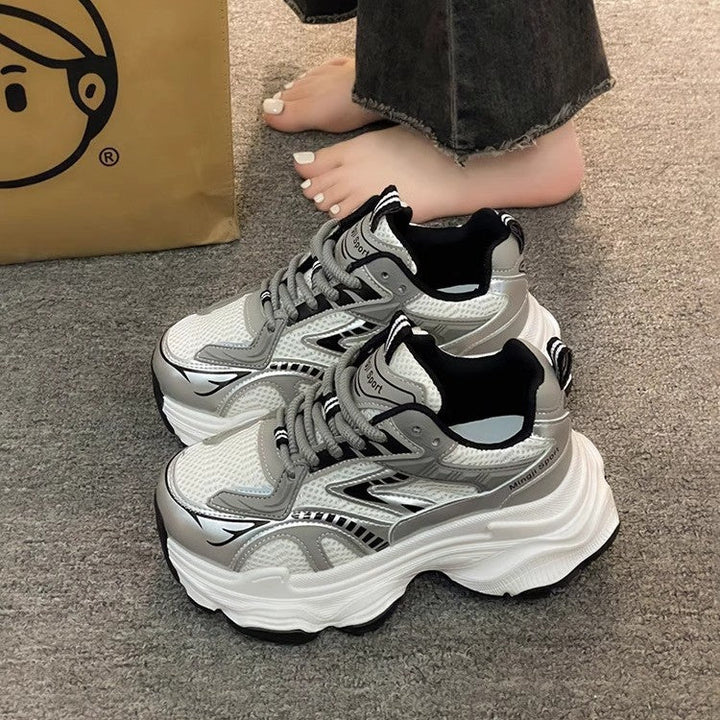 Damen Trendige Chunky Sneakers mit atmungsaktivem Mesh und starker Dämpfung Echo Archiv