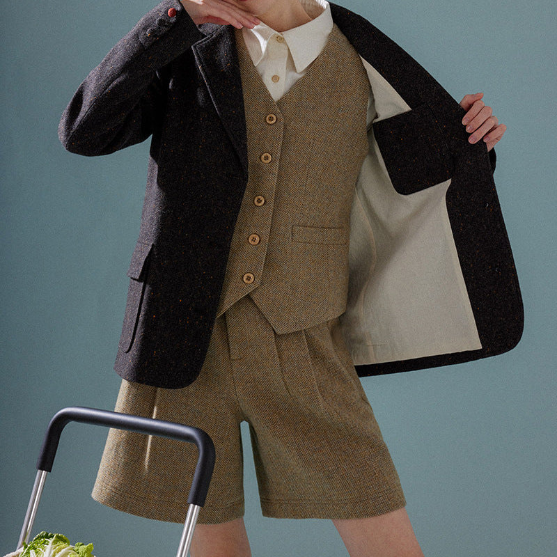 Damen Eleganter Tweed-Blazer mit feinen Akzenten Echoarchiv