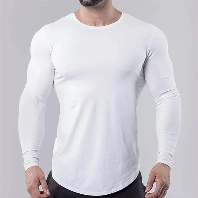 Herren langärmliges Fitnessshirt Echoarchiv