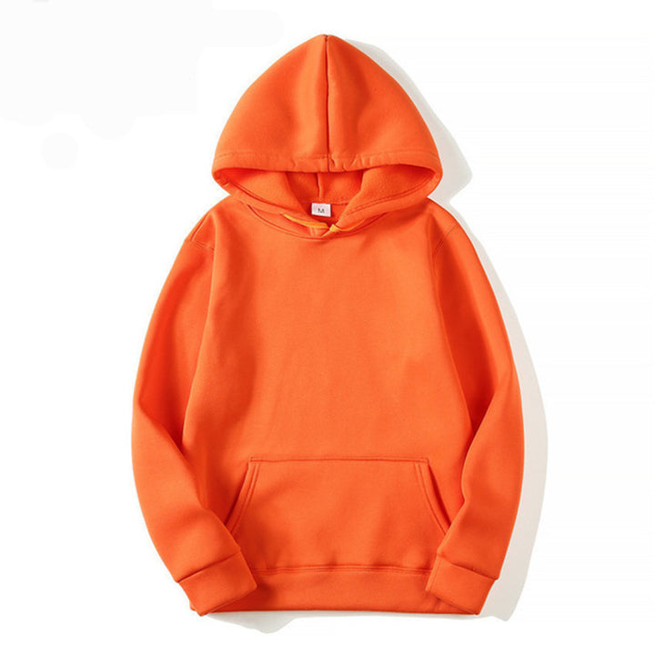 Unisex schlichter Kapuzenpullover mit Kängurutasche, gerippten Bündchen und relaxed Fit Echo Archiv