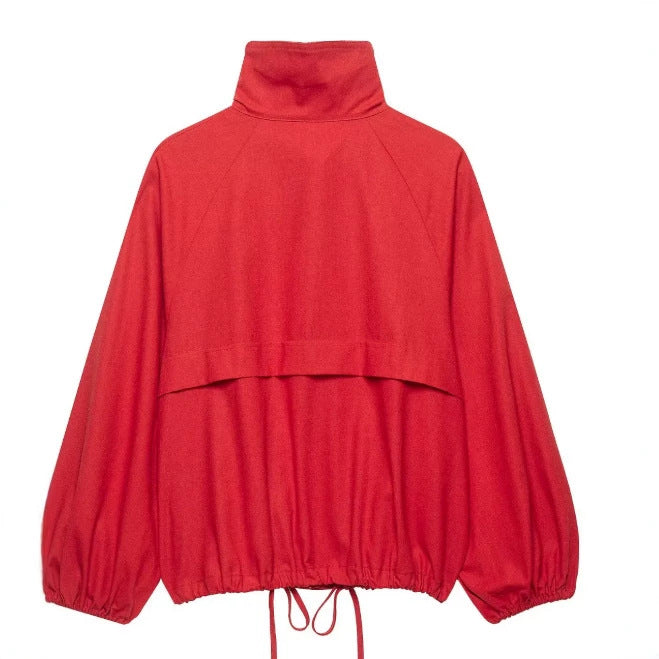 Damen Kurz geschnittener Boxy‑Blouson mit hohem Stehkragen und überschnittenen Ärmeln Echo Archiv