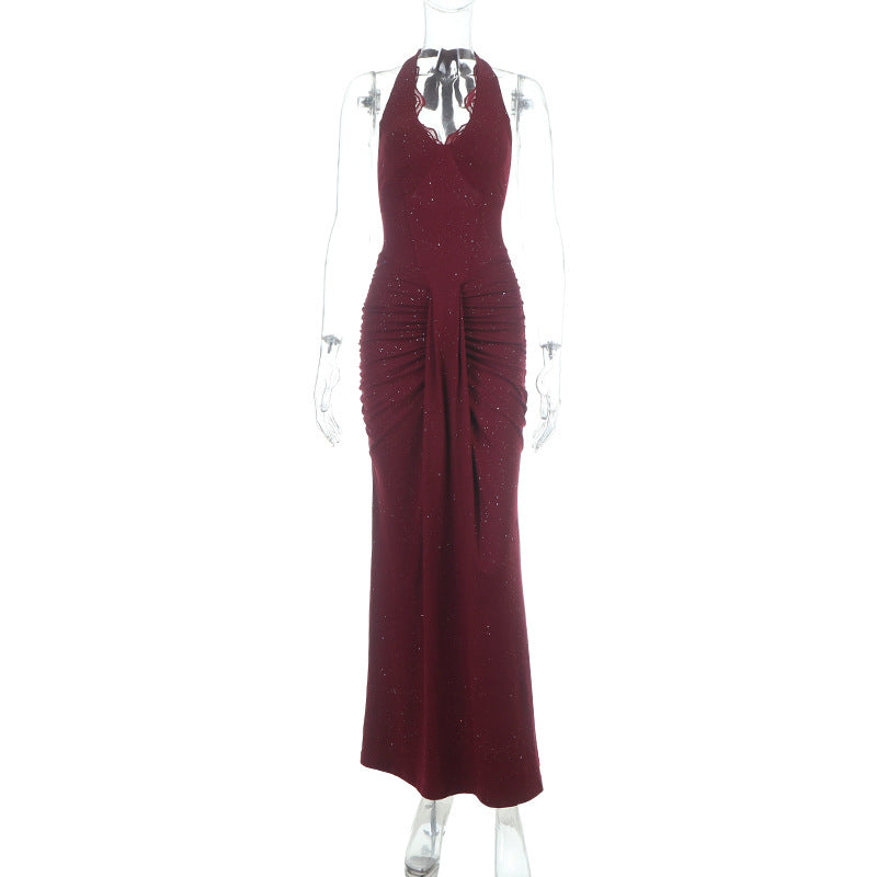 Damen figurbetontes Abendkleid mit raffinierten Rüschendetails Echo Archiv