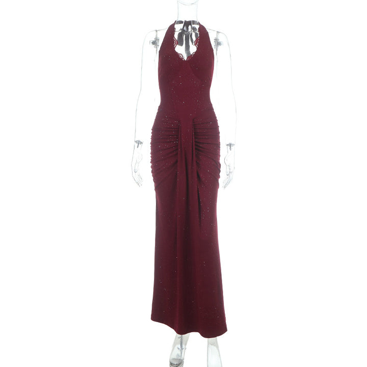 Damen figurbetontes Abendkleid mit raffinierten Rüschendetails Echo Archiv