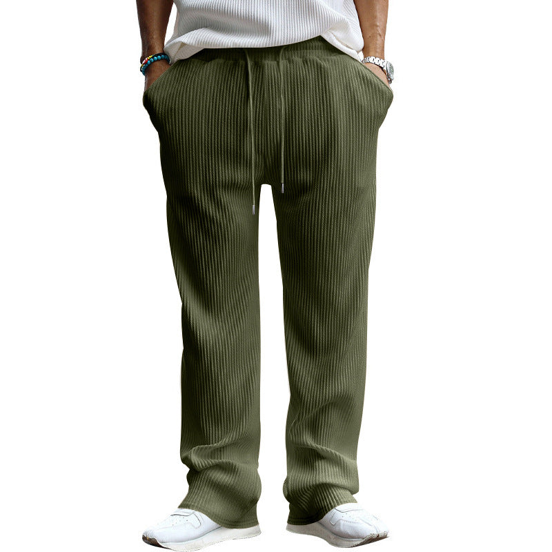 Herren nan locker geschnittene Plissee-Hose mit Tunnelzug und weitem Bein Echo Archiv
