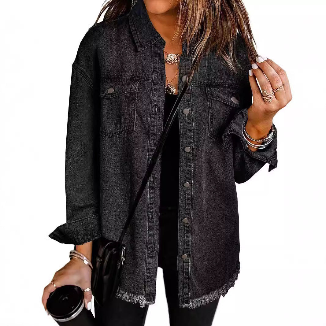 Femme Destroyed Denim Westernjacke Echoarchiv
