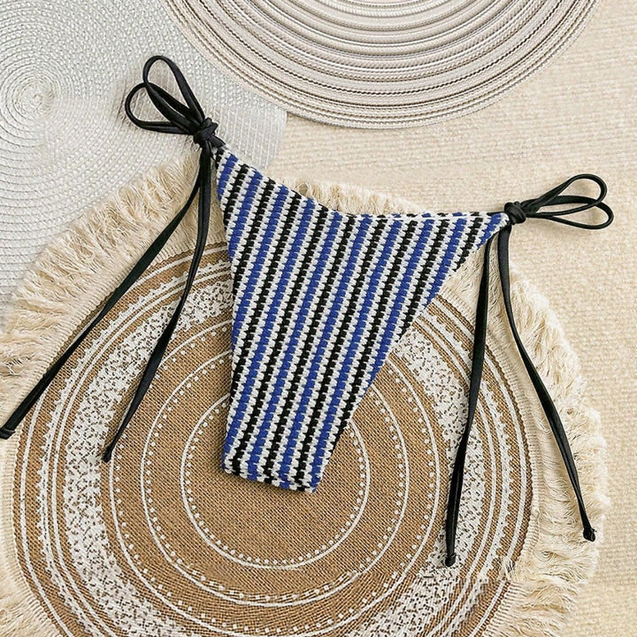 Damen Hochgeschnittenes Bikiniunterteil mit eleganten Bindebändern Echo Archiv