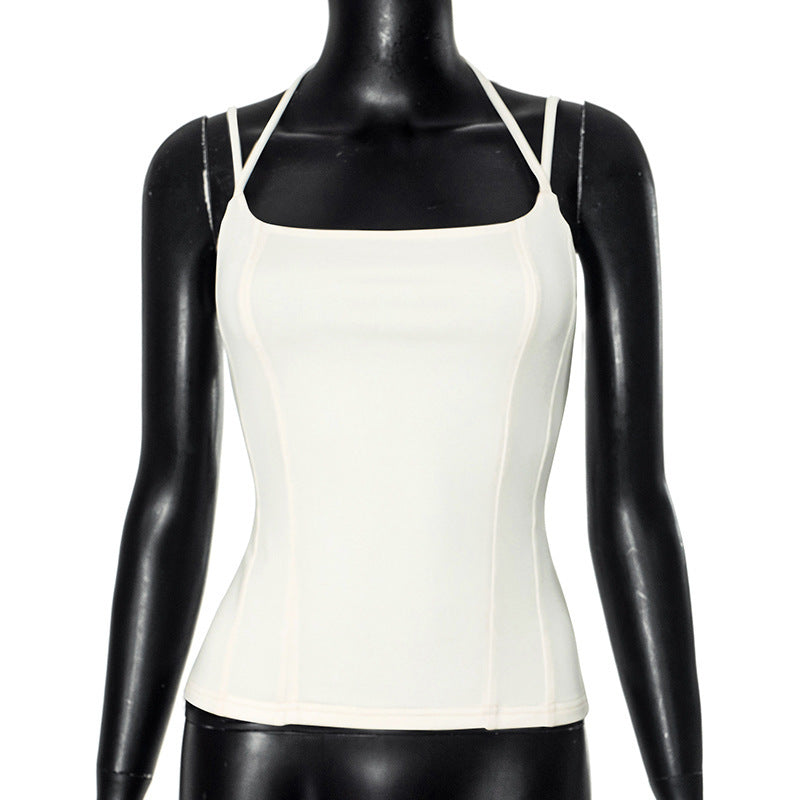 Damen Trägershirt mit elegantem Rückenausschnitt und figurbetontem Schnitt Echo Archiv