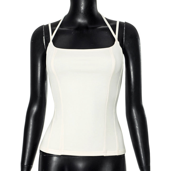 Damen Trägershirt mit elegantem Rückenausschnitt und figurbetontem Schnitt Echo Archiv