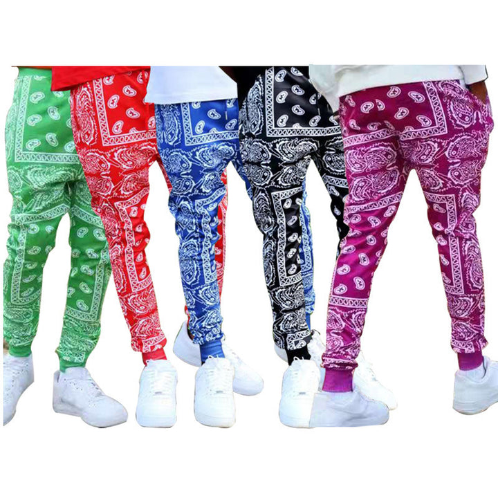 Herren Trendige Jogginghose mit Bandana-Muster Echoarchiv