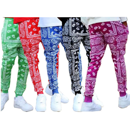 Herren Trendige Jogginghose mit Bandana-Muster Echoarchiv
