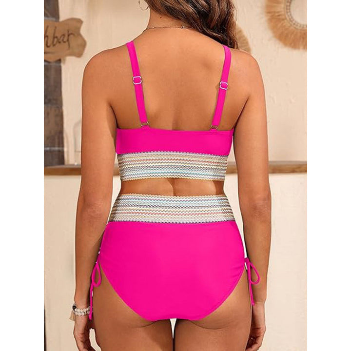 Damen Bikini-Set mit modischem Wickeldesign und verstellbaren Trägern Echo Archiv