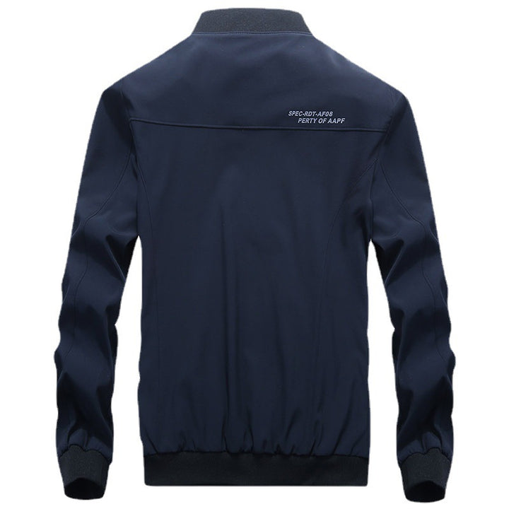 Herren leichte wasserabweisende Bomberjacke mit Camouflage‑Mesh‑Innenfutter und geripptem Kragen – Brevano
