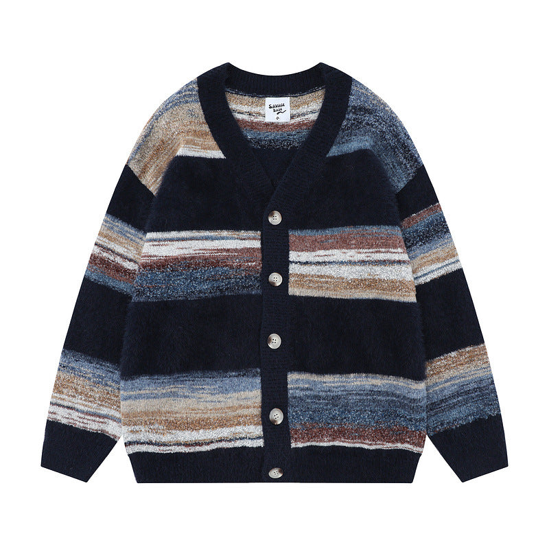 Damen Modische Strickjacke mit V-Ausschnitt Echoarchiv