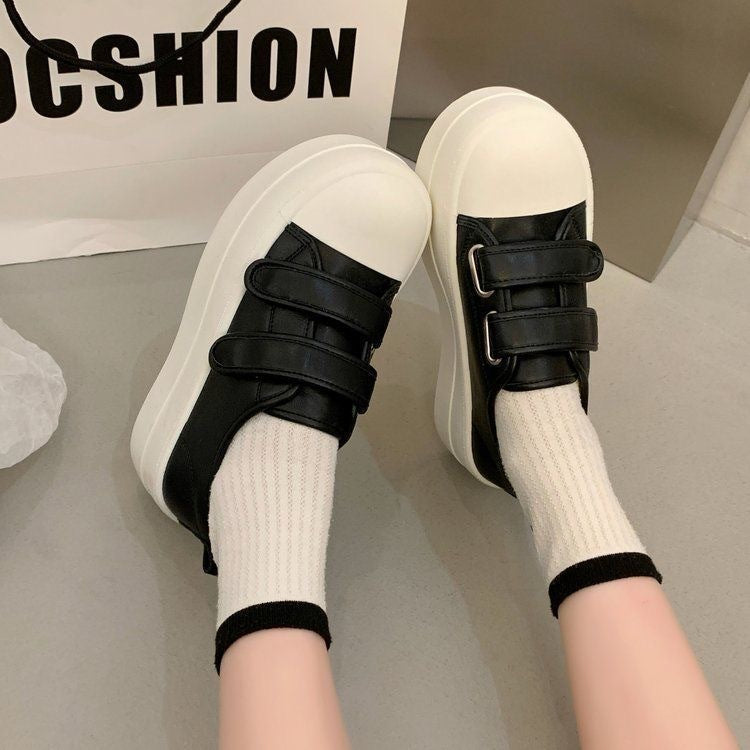Damen Plateau-Sneaker mit doppeltem Klettverschluss und ergonomischer Sohle Echo Archiv