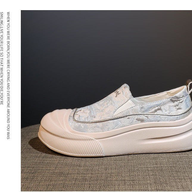 Damen Slip-On Sneakers mit elastischem Obermaterial und dämpfender Sohle Echo Archiv