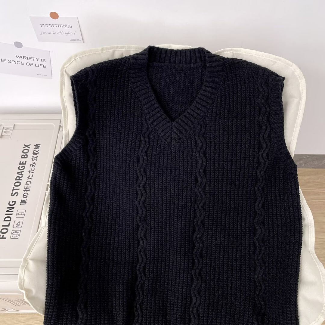 Damen Strickpullover ohne Ärmel Echoarchiv