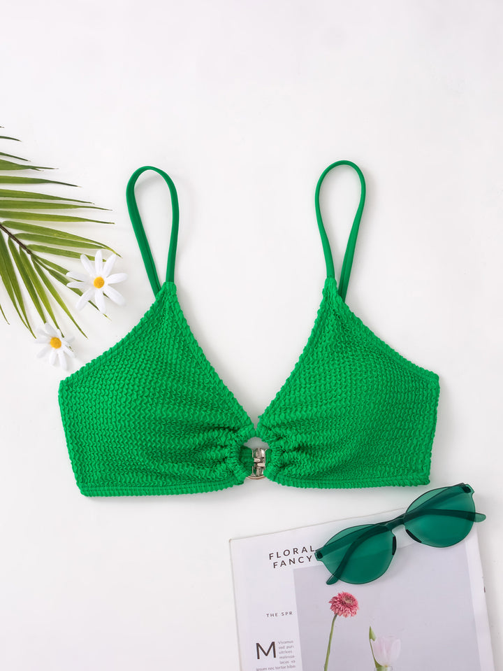 Damen Triangel-Bikini mit strukturiertem Design und seitlichem Ring Echo Archiv