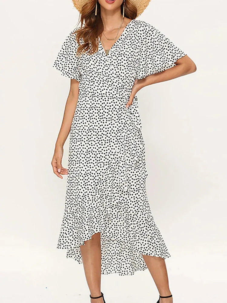 Damen Maxikleid mit floralem Design und schwingendem Saum Echo Archiv