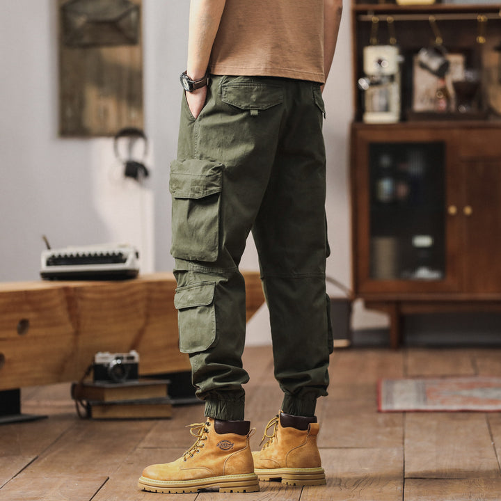 Herren Cargo-Hose mit multifunktionalen Taschen und elastischem Bund Echoarchiv 1758210560