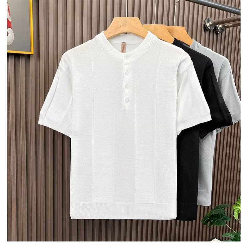 Herren Elegantes Strickshirt – Norvane