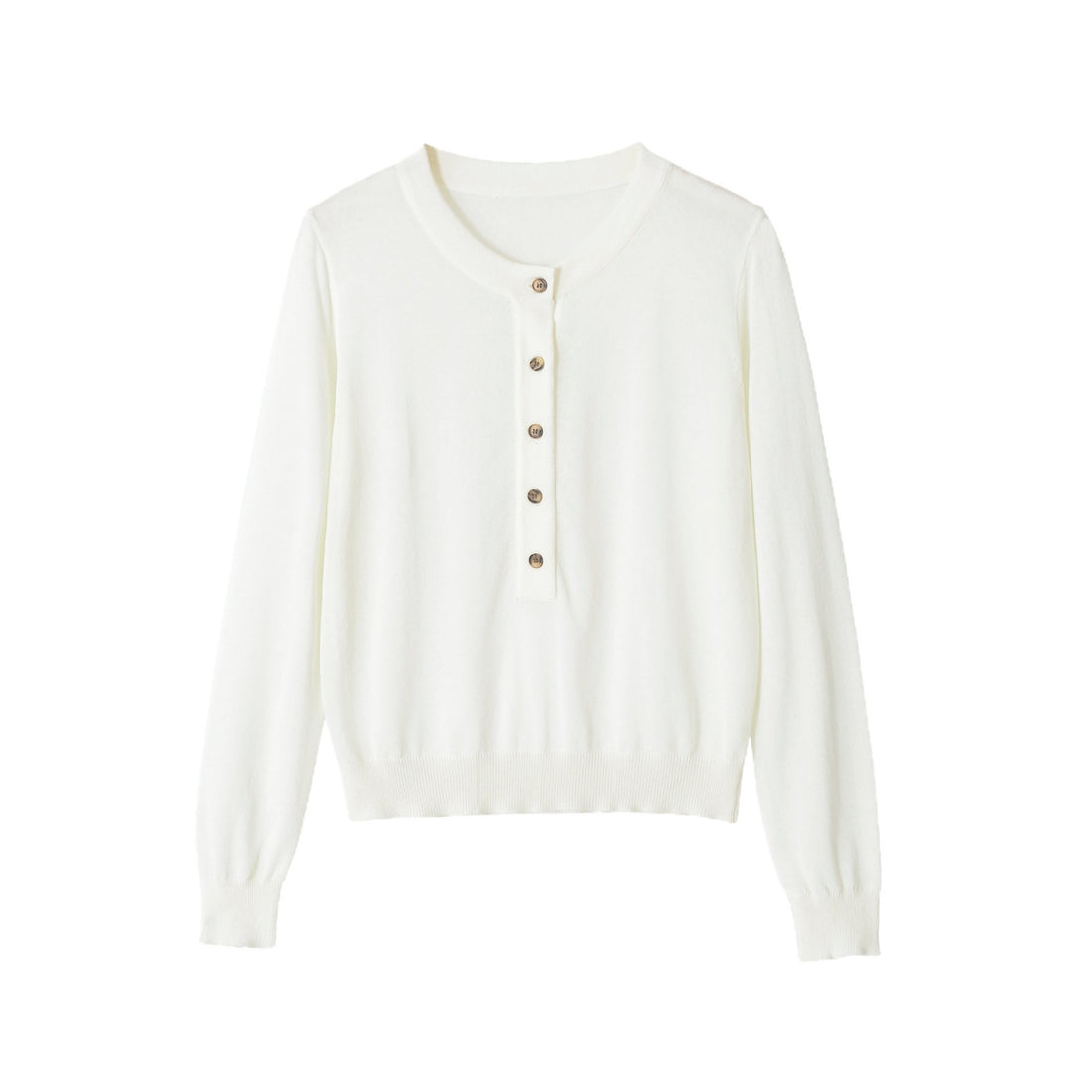 Damen Feiner Kurzcardigan mit Rundhals, Knopfleiste und taillierendem Bündchen Echoarchiv