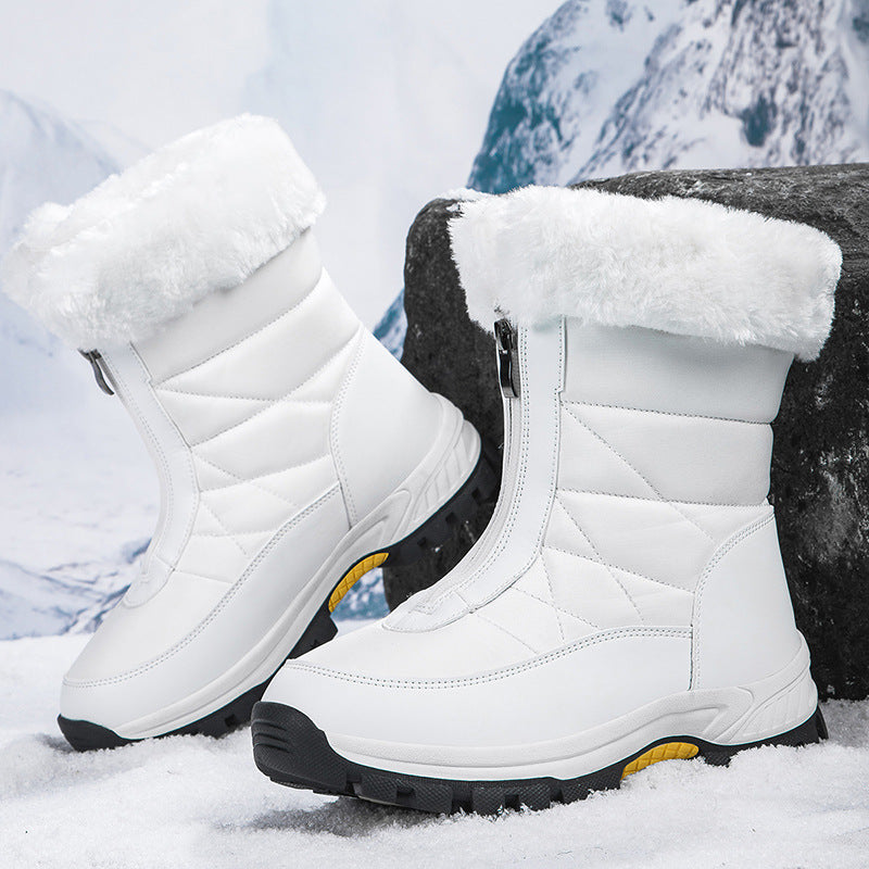 Damen Gefütterte Thermo-Winterstiefel mit Reißverschluss und rutschfester Profilsohle Echo Archiv