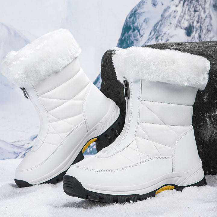 Damen Gefütterte Thermo-Winterstiefel mit Reißverschluss und rutschfester Profilsohle Echo Archiv