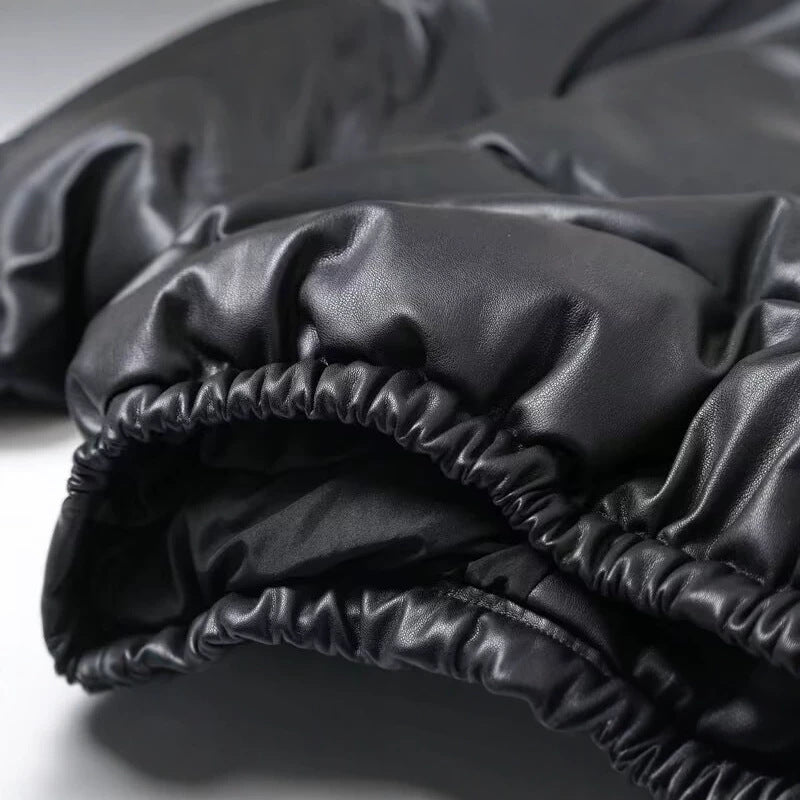 Damen Kurze wattierte Blousonjacke im Boxy-Look mit Stehkragen und elastischem Saum Echoarchiv