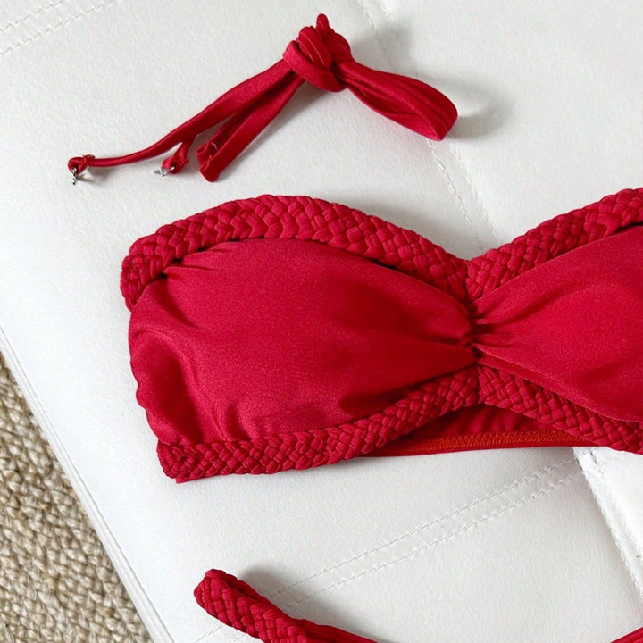 Damen Bandeau-Bikini mit geflochtenen Akzenten Echo Archiv