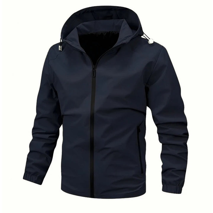 Herren wasserdichte Sportjacke mit verstellbarem Kapuze und atmungsaktivem Material Echoarchiv