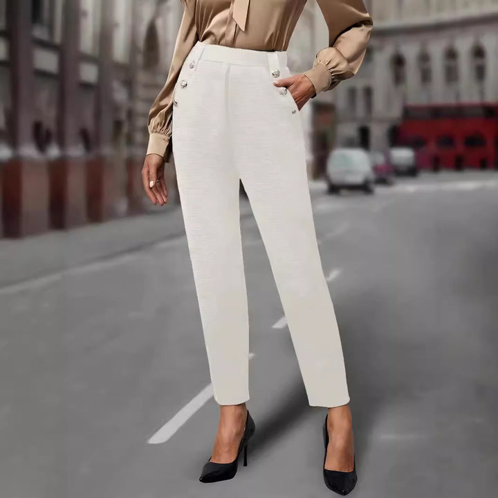 Damen Elegante und figurbetonte Hochbundhose Echo Archiv