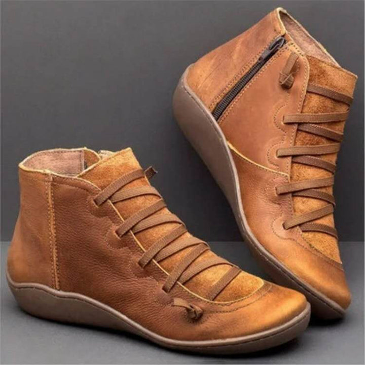 Damen Komfort-Ankleboot mit elastischer Schnürung und ergonomischer Komfortsohle Echoarchiv