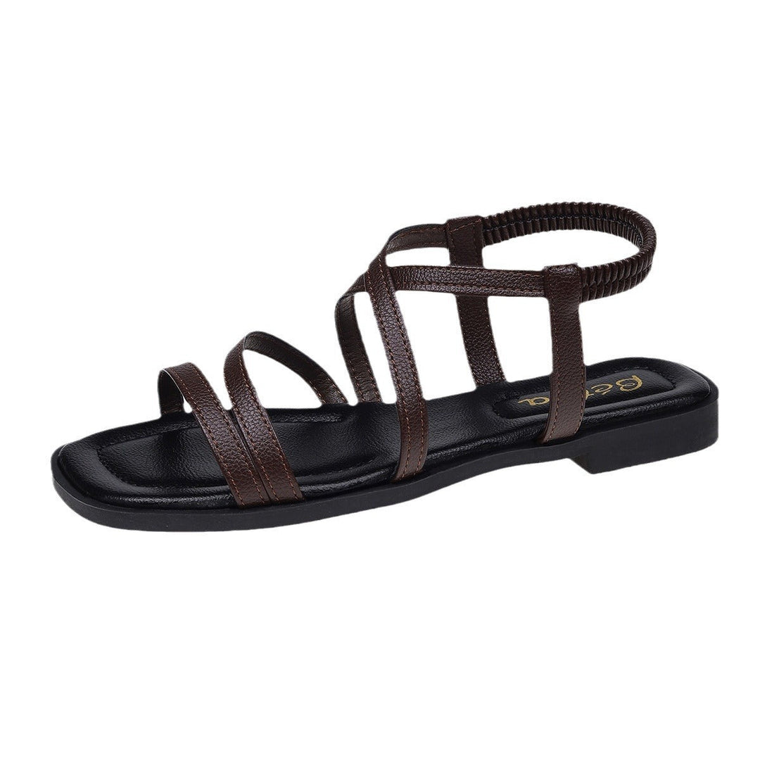Damen Elegante Riemchen-Sandalen mit funkelnden Details Echoarchiv