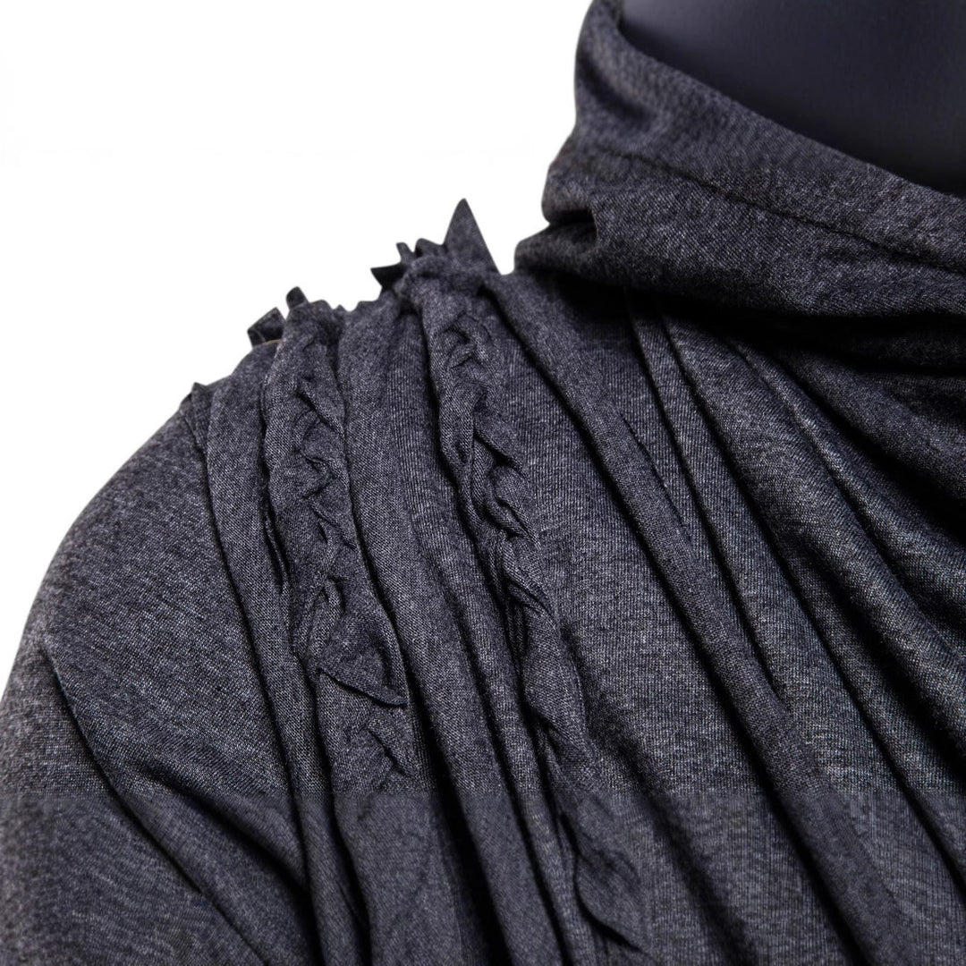 Herren asymmetrisches Kapuzenshirt mit dekorativen Details Echoarchiv