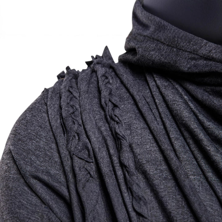 Herren asymmetrisches Kapuzenshirt mit dekorativen Details Echoarchiv