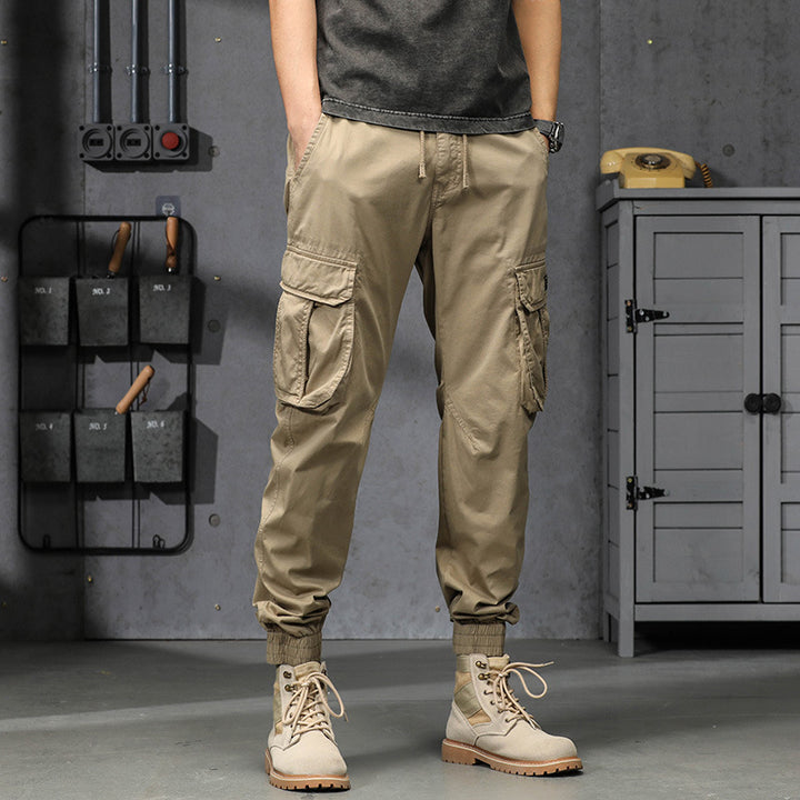 Herren Cargo-Joggerhose im Utility-Look mit elastischem Bund, Multifach‑Taschen und gerippten Knöcheln Echo Archiv