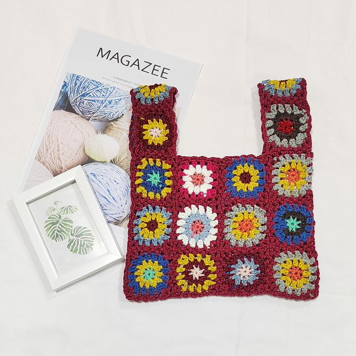 Damen handgefertigte Häkel-Tasche Echo Archiv