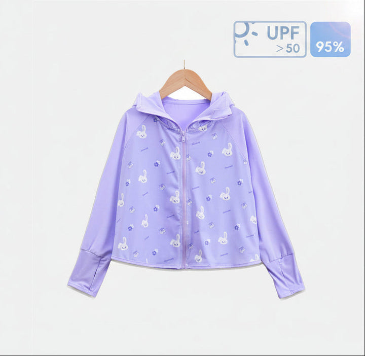 Mädchen Übergangsjacke mit Kapuze und niedlichem Tiermotiv Echo Archiv