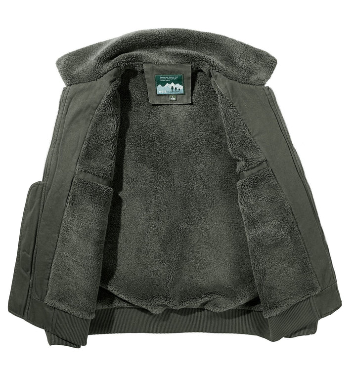 Herren Utility-Pilotenjacke mit Sherpa-Innenfutter Schulterklappen und aufgesetzten Taschen Echo Archiv