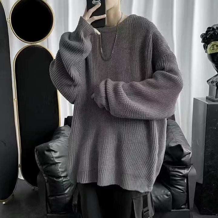 Damen Bequemer Oversized Strickpullover Echoarchiv