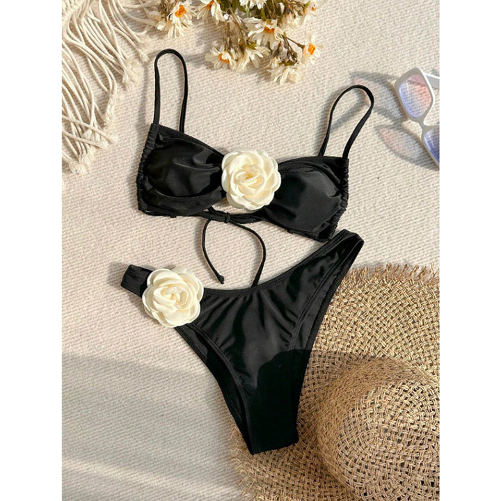 Damen Bikini-Set mit eleganter Blumenapplikation Echo Archiv