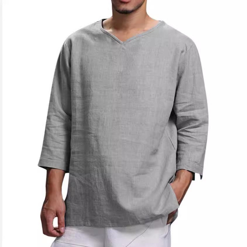 Herren Leichte Leinenbluse Echoarchiv