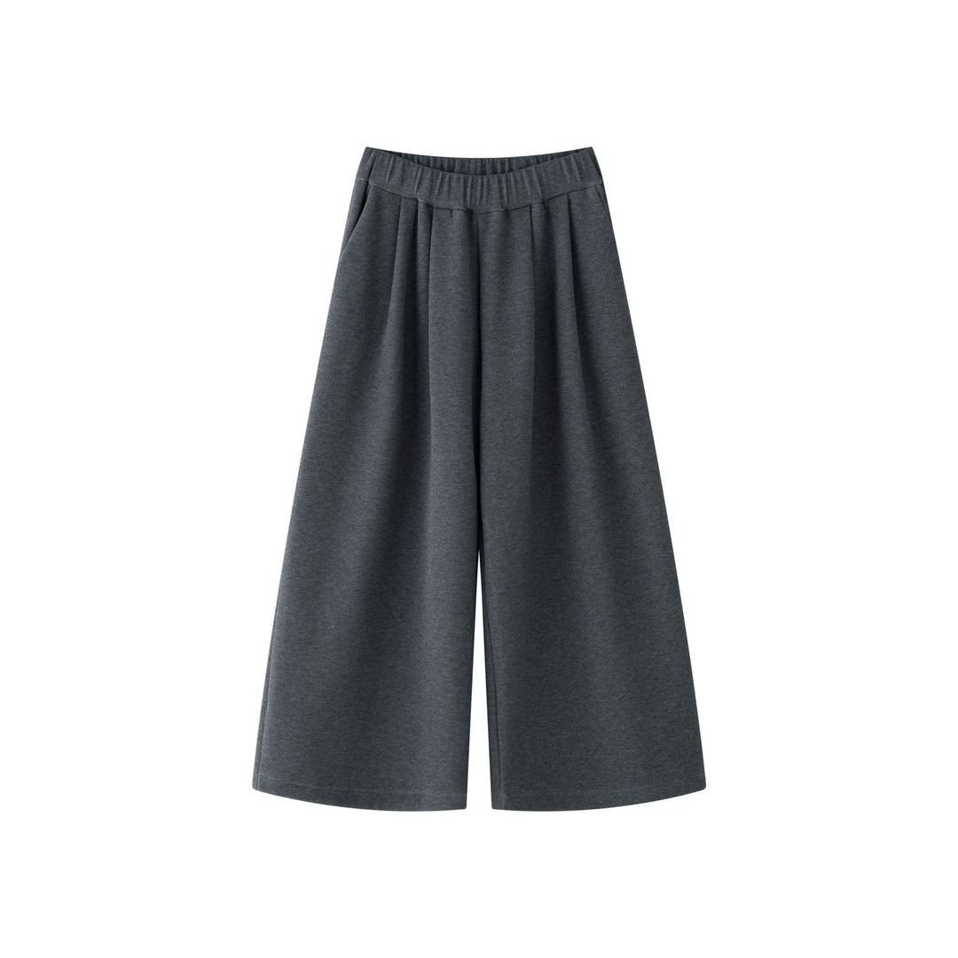 Damen Hochtaillierte Relaxed‑Palazzo‑Hose mit Bundfalten und elastischem Komfortbund Echoarchiv