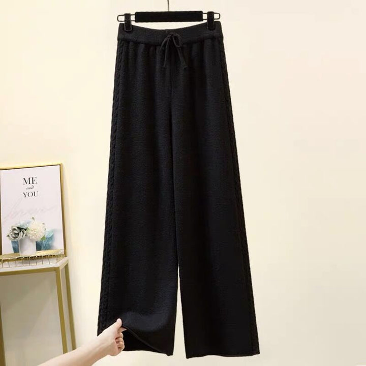Damen Hochwertige weite Strickhose Echo Archiv