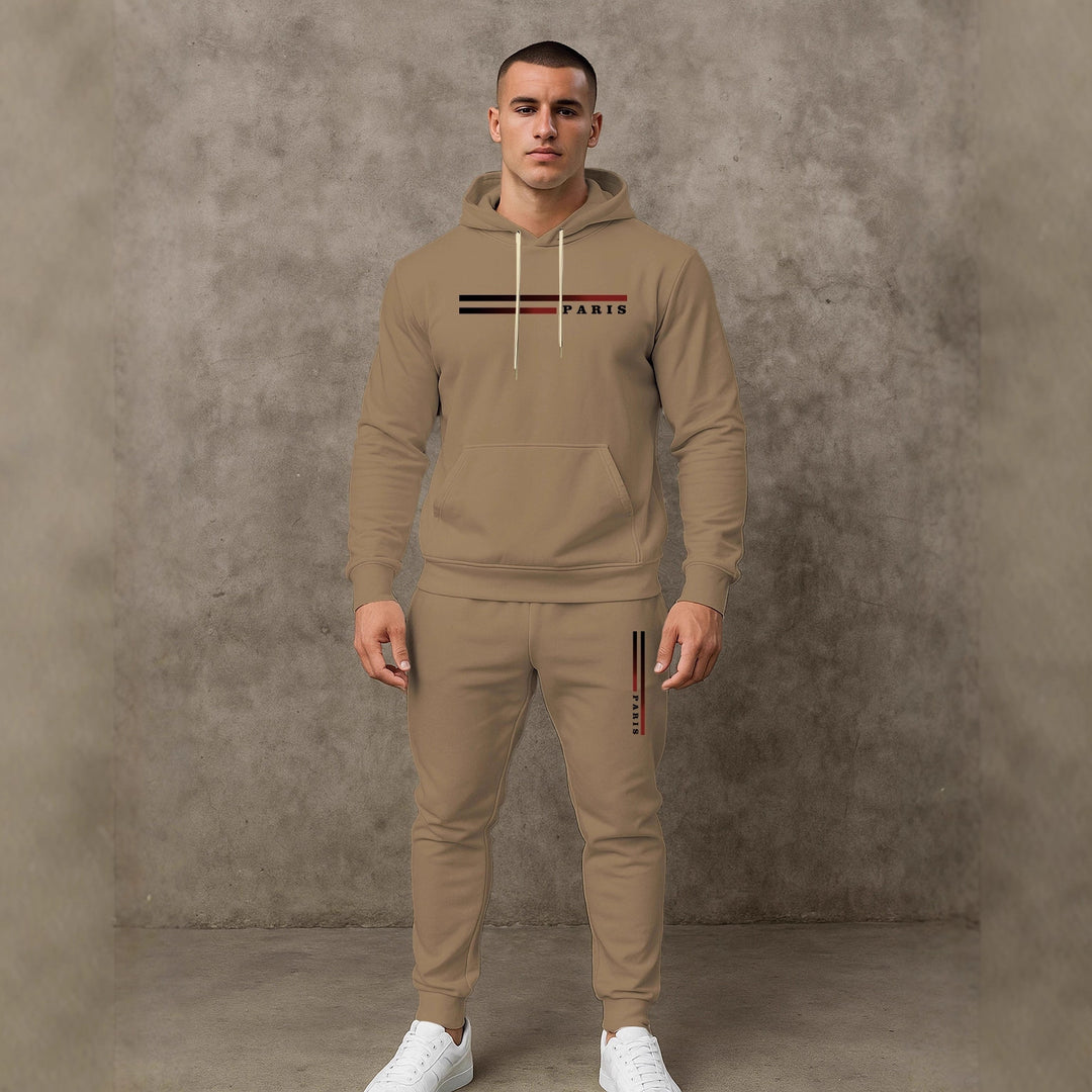 Herren Sportlicher Hoodie-Jogginganzug mit funktionalem Schnitt und praktischen Taschen Echoarchiv